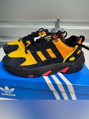adidas FZ 22 Boost "Black Impact Orange" NWT size 7.5 - FZ5885